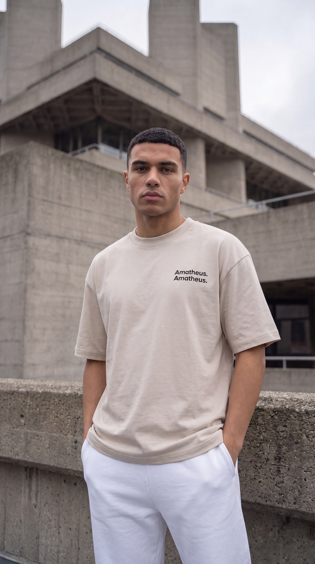 Amatheus Silicone Logo Oversized Tee