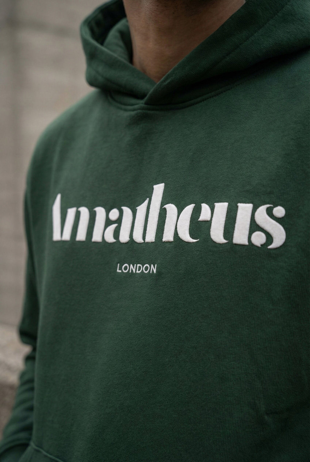 Amatheus Forest Green Oversize Hoodie