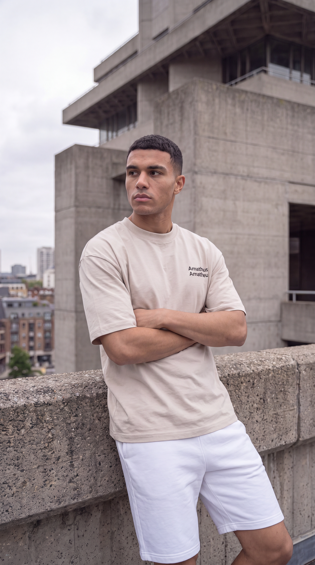 Amatheus Silicone Logo Oversized Tee