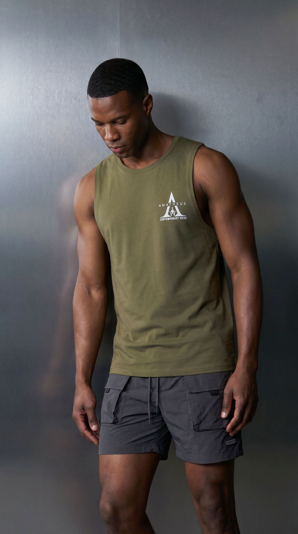 Infinity Homme Solid Tank Top