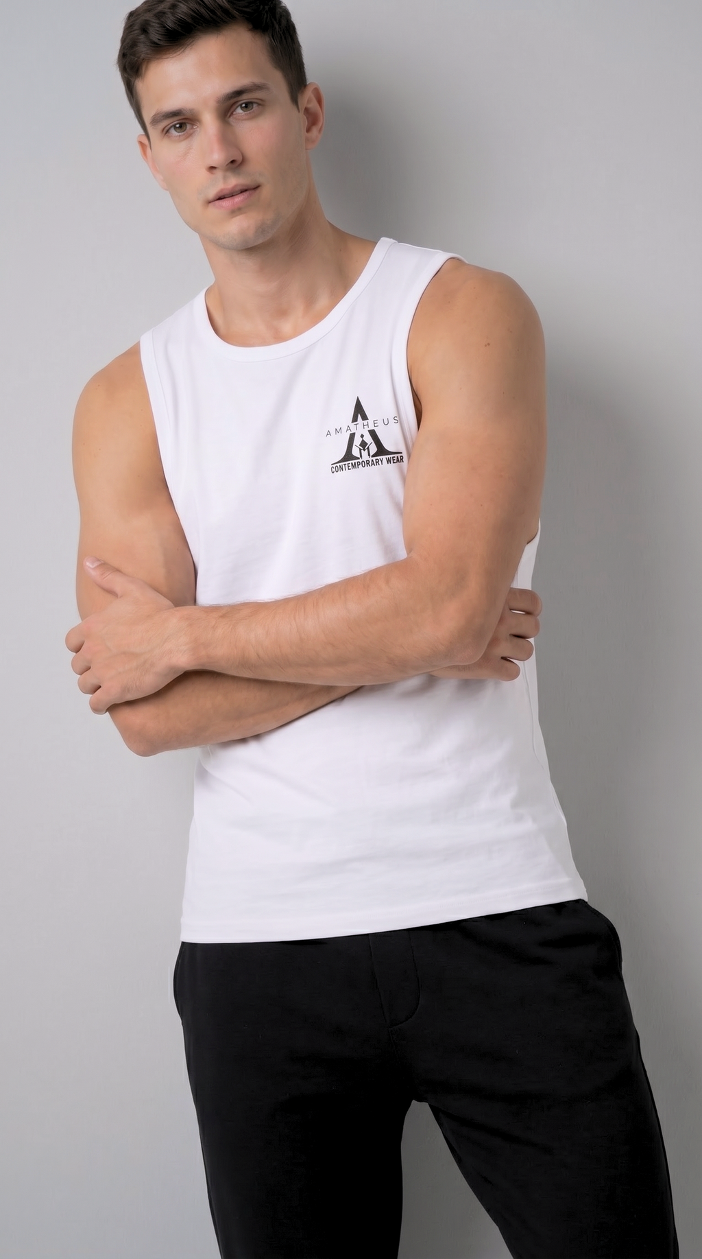 Infinity Homme Solid Tank Top