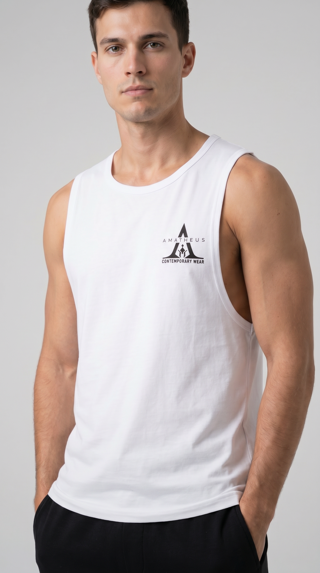 Infinity Homme Solid Tank Top