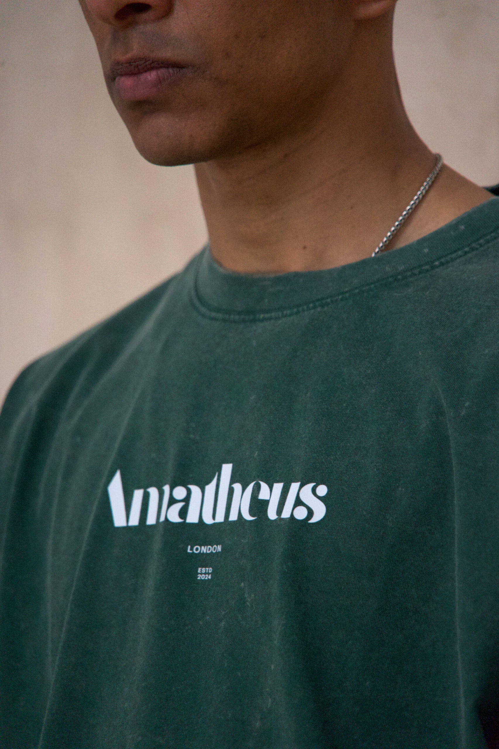 Amatheus Veridian Dusk Oversized Tee