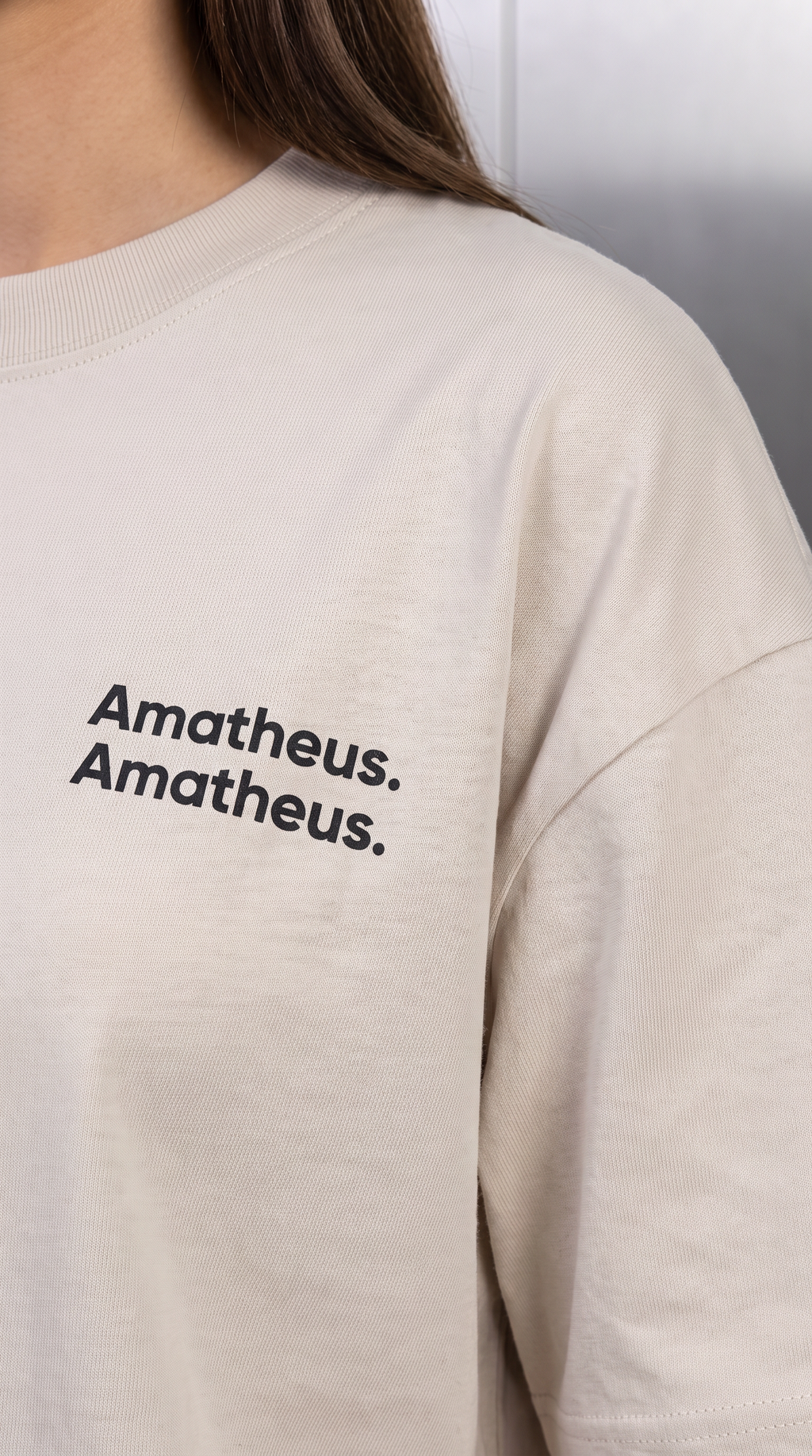 Amatheus Silicone Logo Oversized Tee