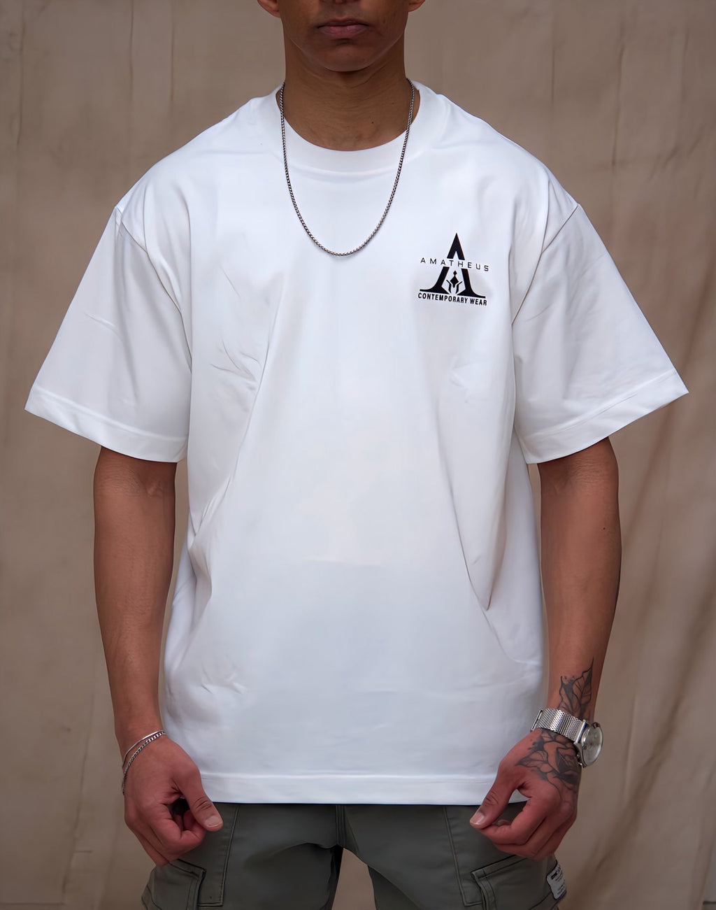 White underground oversize T-shirt Helios Tee