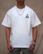 White underground oversize T-shirt Helios Tee