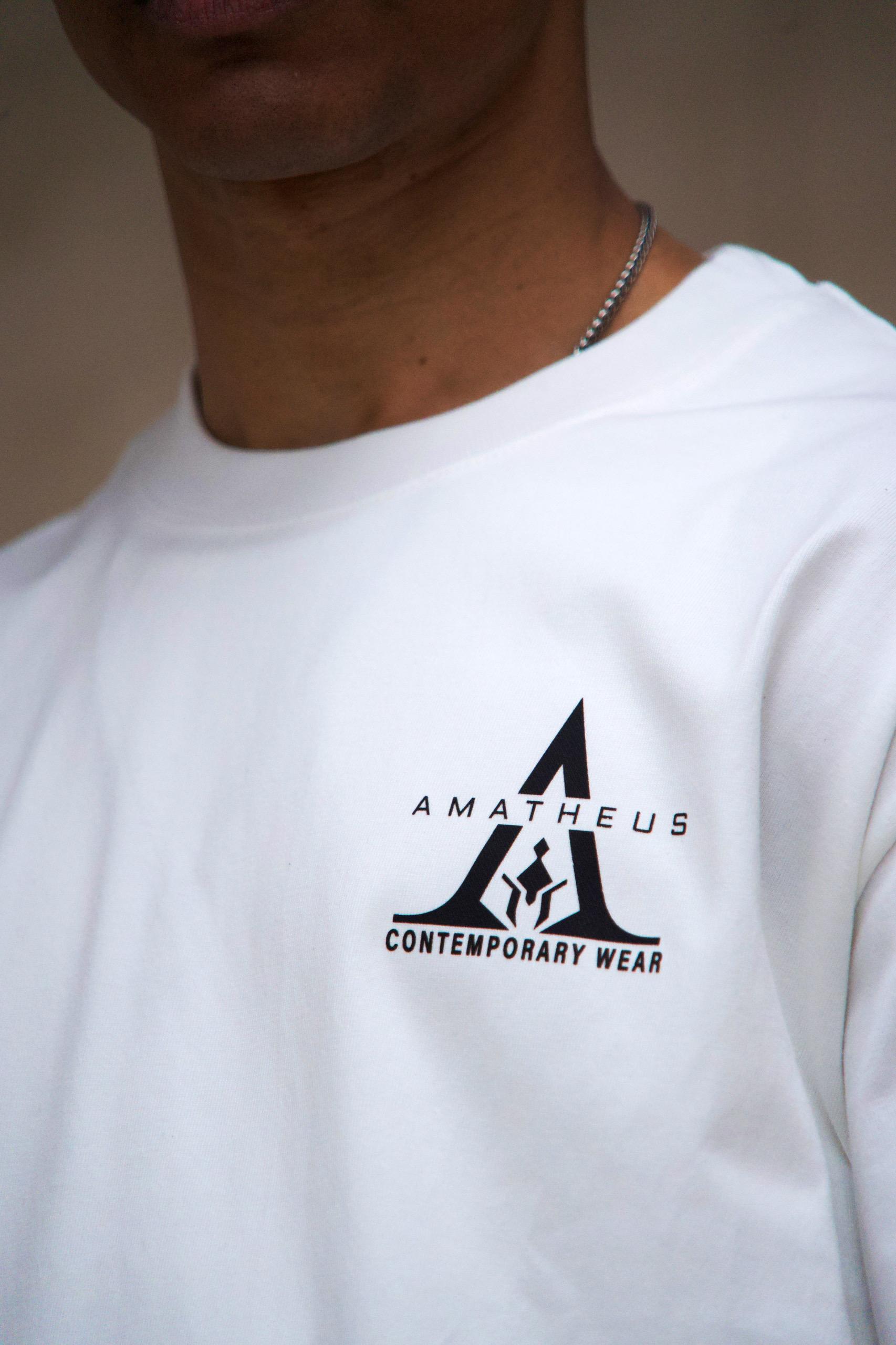 White underground oversize T-shirt Helios Tee