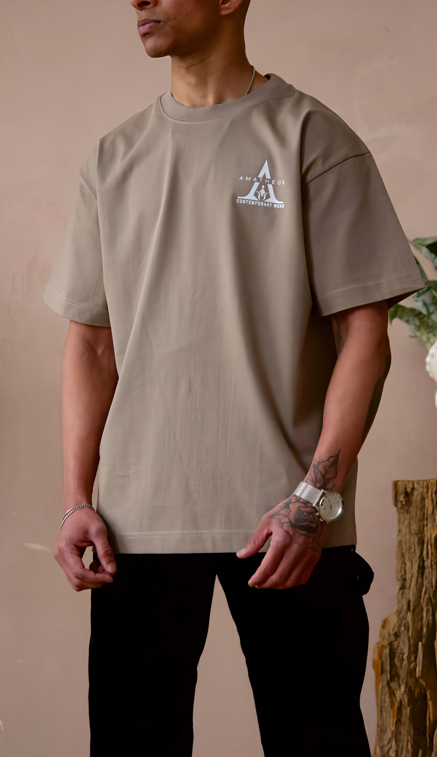 Olive green underground oversize T-shirt Helios Tee
