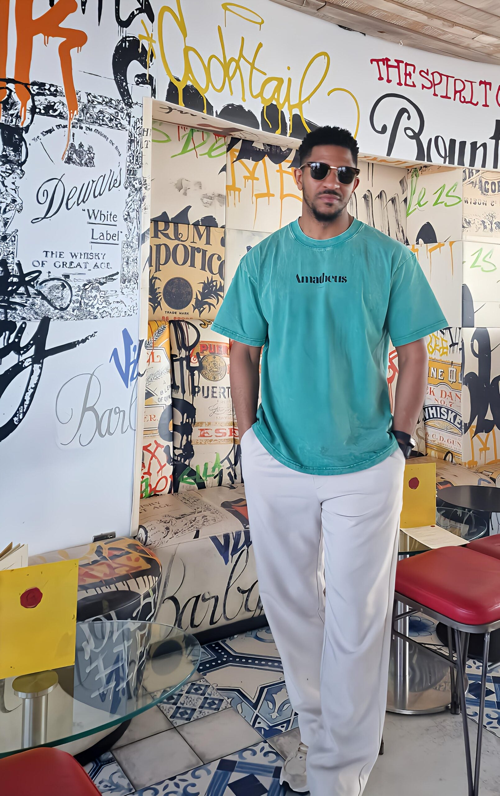 Amatheus Azure Oversized Tee