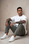 White underground oversize T-shirt Helios Tee