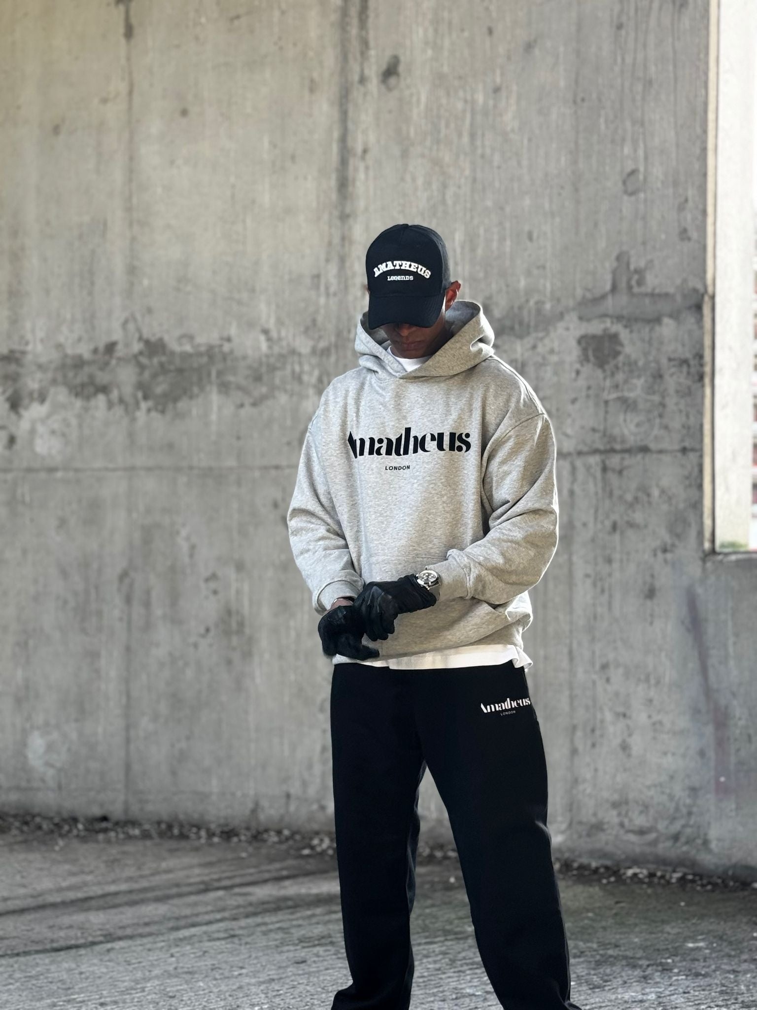Amatheus London Oversize Grey Hoodie