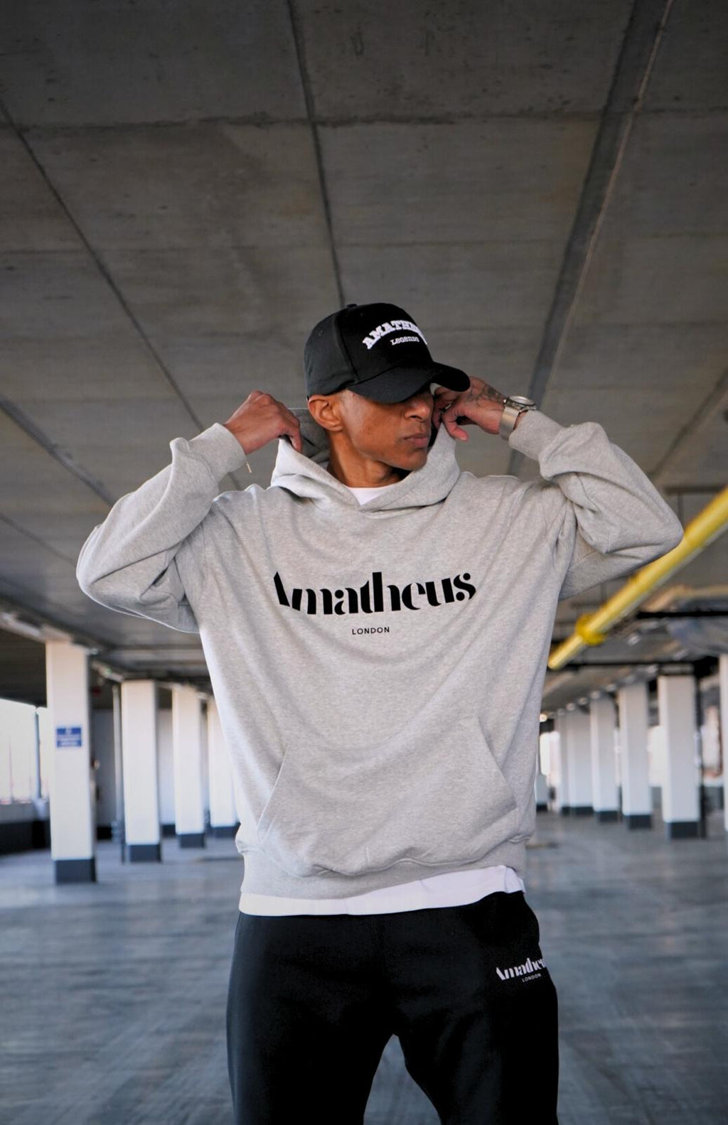 Amatheus London Oversize Grey Hoodie