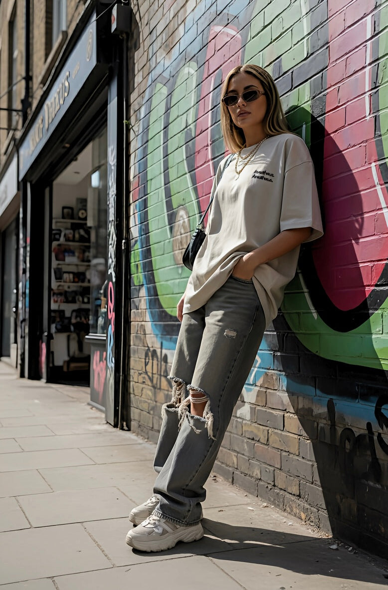 Amatheus Silicone Logo Oversized Tee