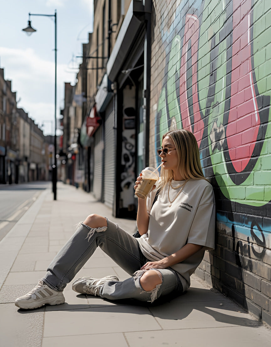 Amatheus Silicone Logo Oversized Tee