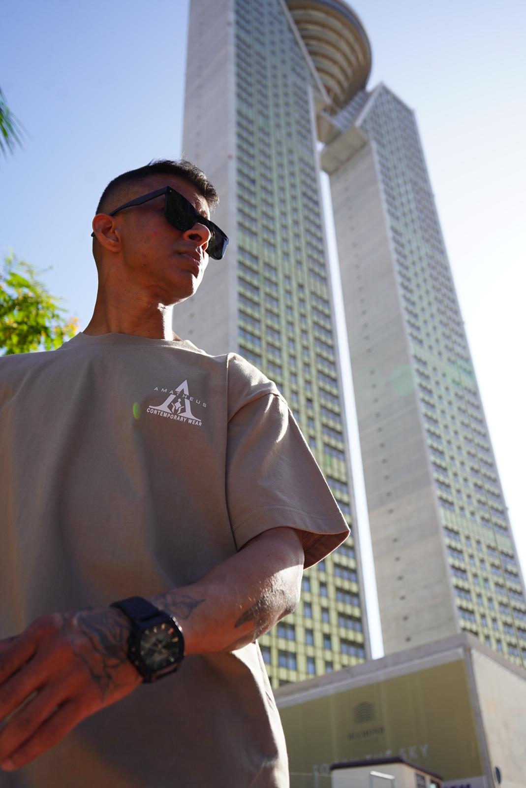 Olive green underground oversize T-shirt Helios Tee