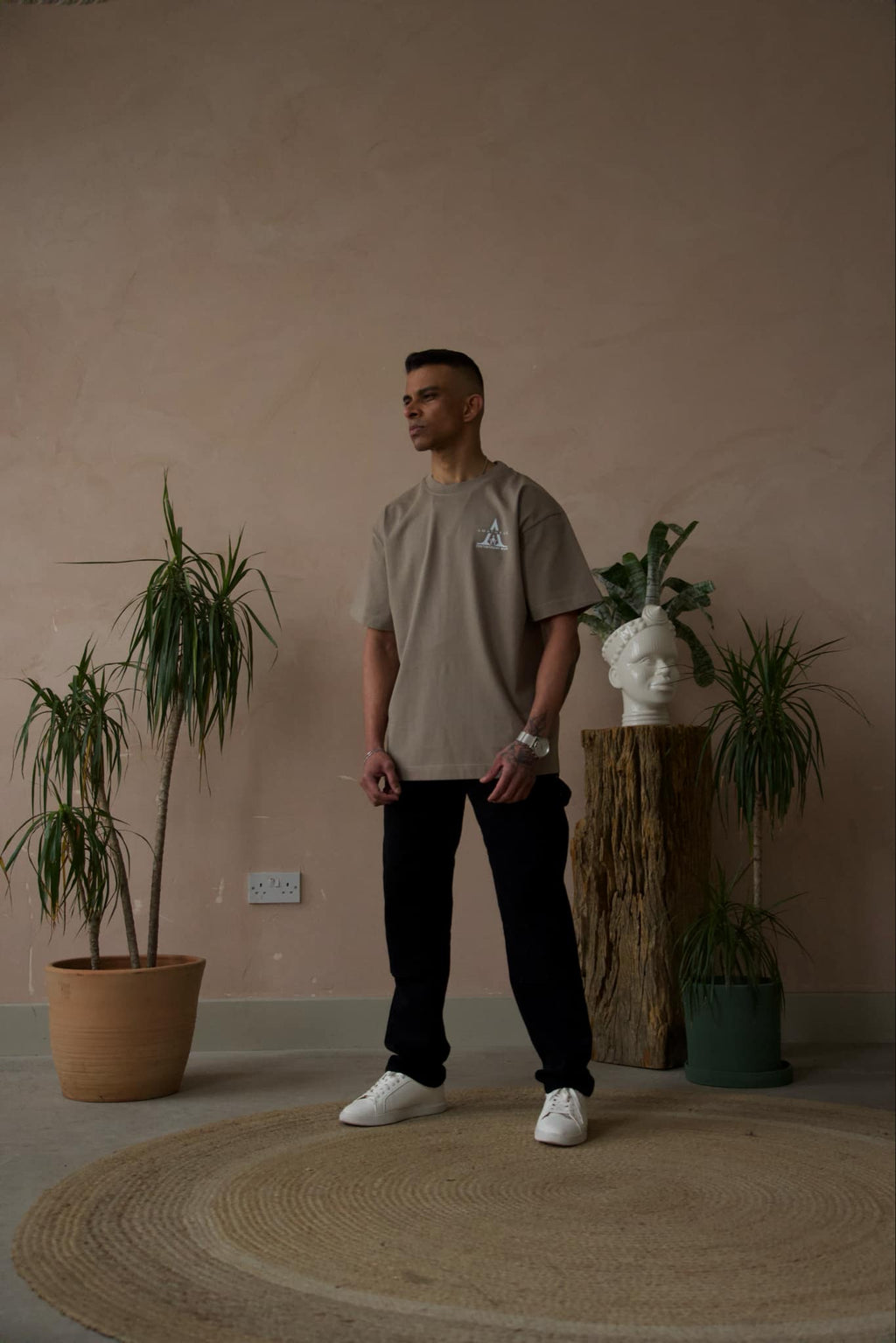 Olive green underground oversize T-shirt Helios Tee