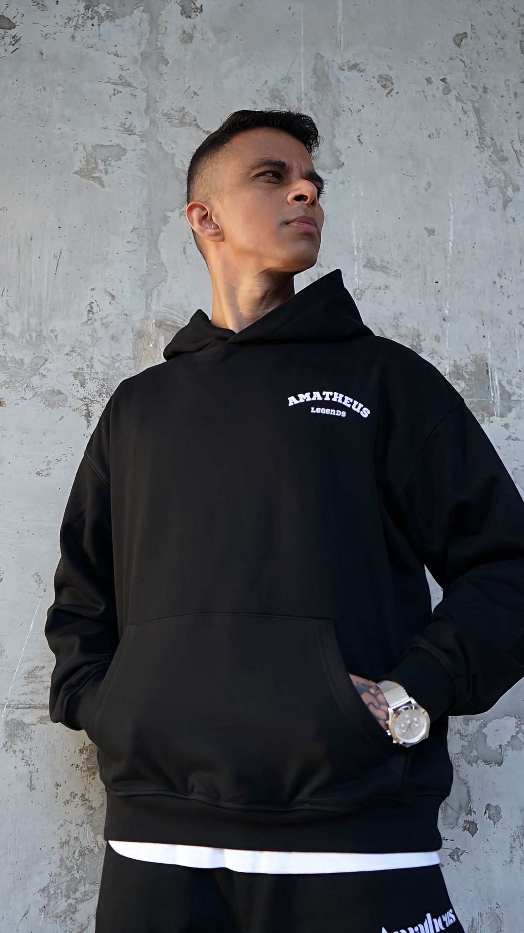 Amatheus Legends Oversize Black Hoodie