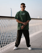 Amatheus Veridian Dusk Oversized Tee